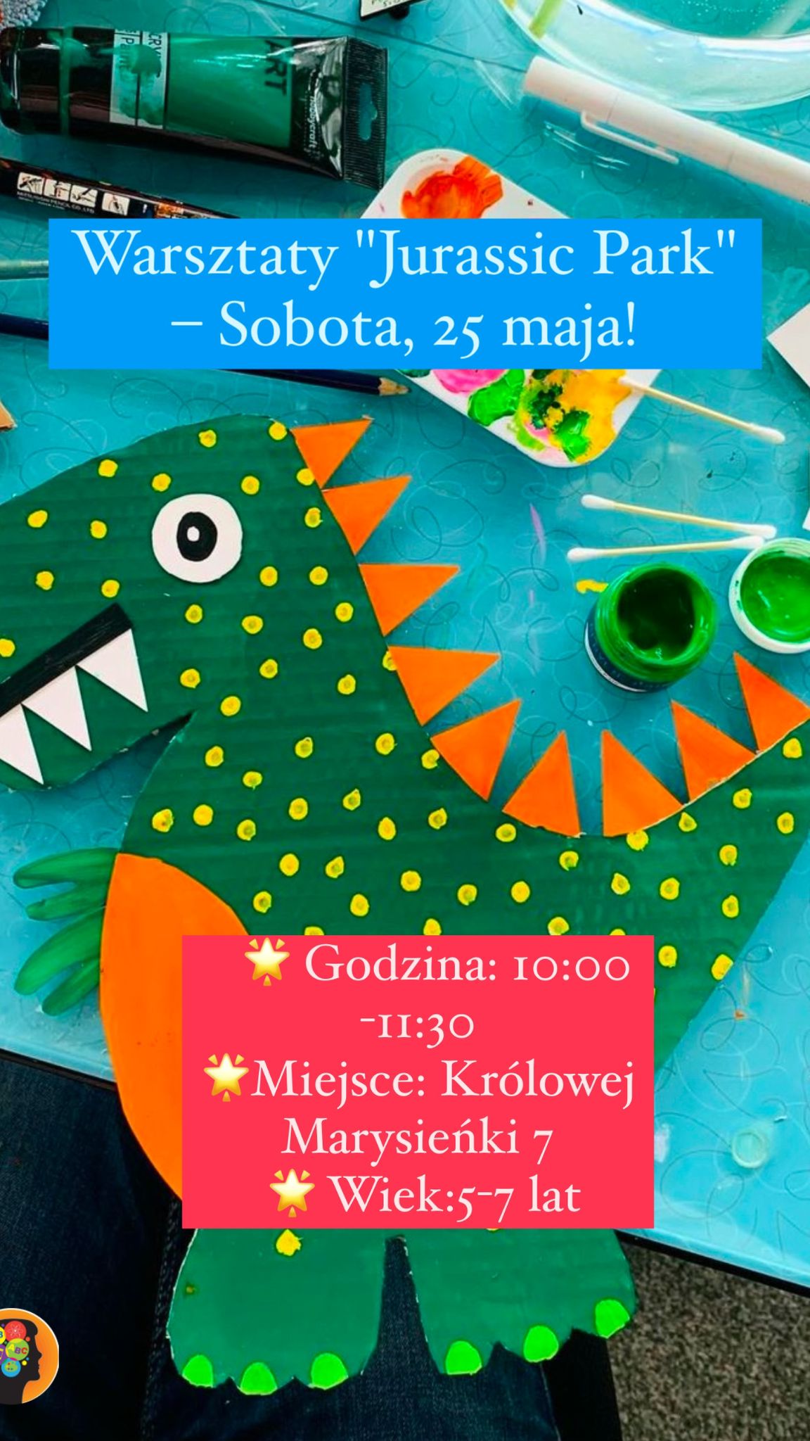 Zajęcia dla dzieci Angielski przez sztukę - Jurassic Park w Warszawie