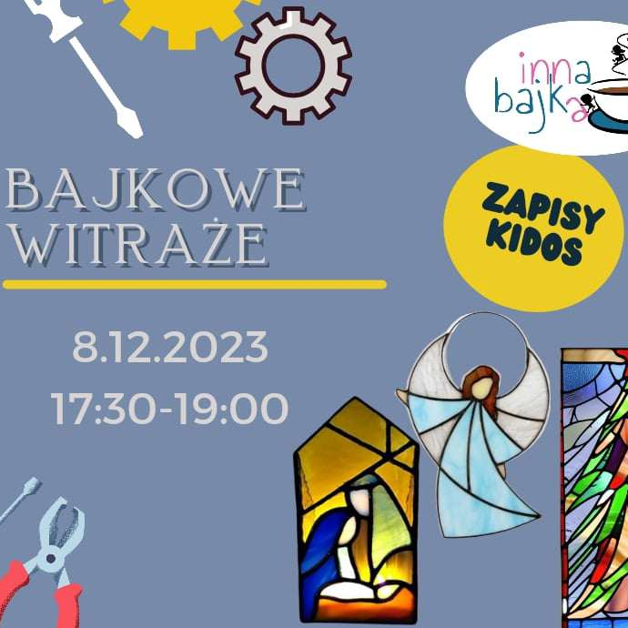 Zajęcia dla dzieci Bajkowe witraże świąteczne w Warszawie