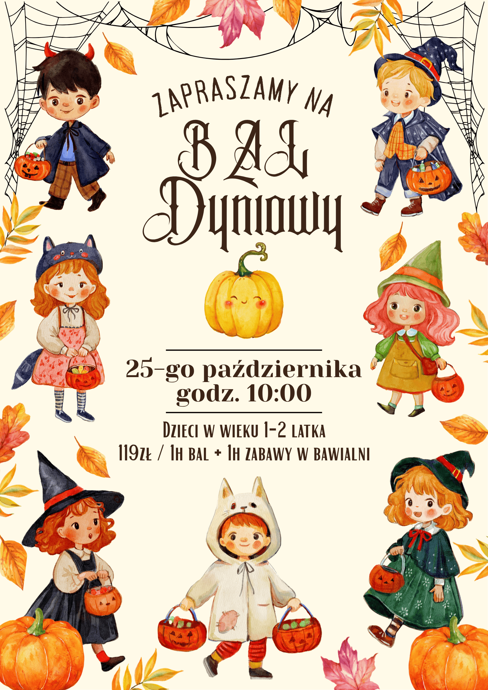 Zajęcia dla dzieci  Bal Dyniowy (1-2lata) w Warszawie