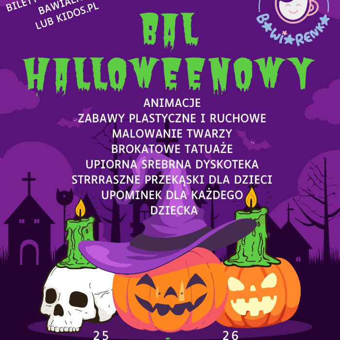 Zajęcia dla dzieci HALLOWEEN BAL HALLOWEENOWY w Warszawie