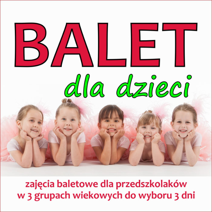Zajęcia dla dzieci Balet, 5-6 lat w Warszawie