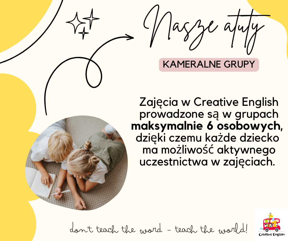 Zajęcia dla dzieci Creative English Kids - multisensoryczny angielski dla dzieci 3-5 lat w Warszawie