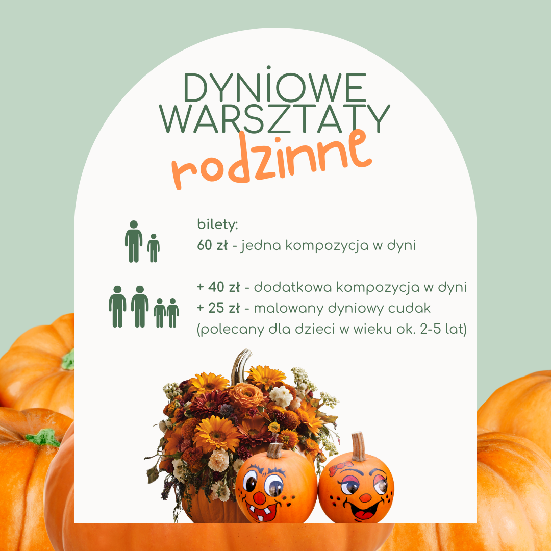 Zajęcia dla dzieci Dyniowe warsztaty rodzinne! w Warszawie