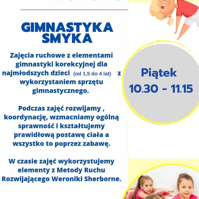 Zajęcia dla dzieci Gimnastyka Smyka w Warszawie