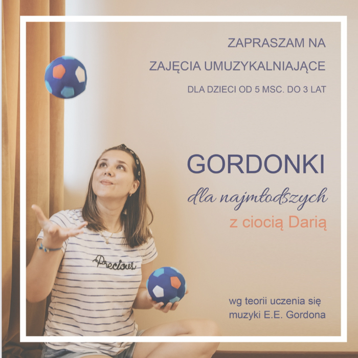 Zajęcia dla dzieci Gordonki z Ciocią Darią (5-36miesięcy) w Warszawie