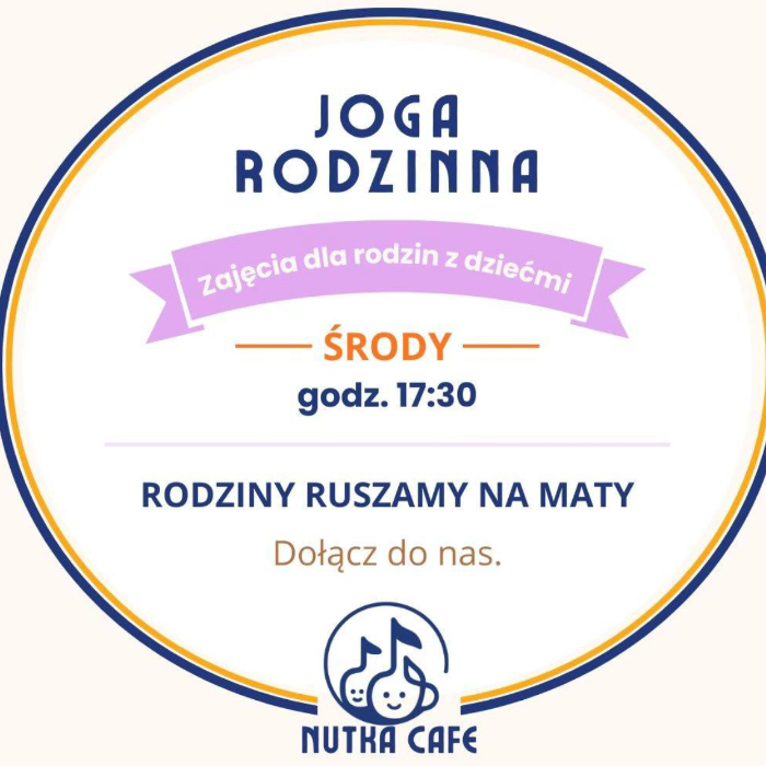 Zajęcia dla dzieci Joga rodzinna w Nutka Café - cena za dorosłego z dzieckiem w Warszawie