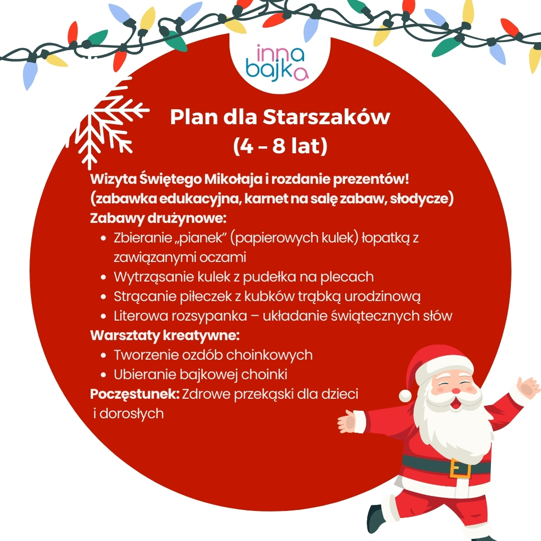 Zajęcia dla dzieci Mikołajki dla Starszaków w Warszawie