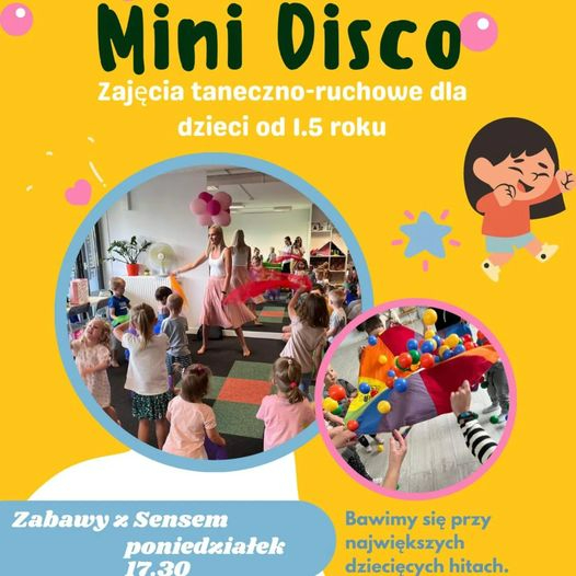 Zajęcia dla dzieci Mini Disco w Warszawie