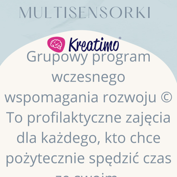 Zajęcia dla dzieci Multisensorki Kreatimo 4-36m w Warszawie