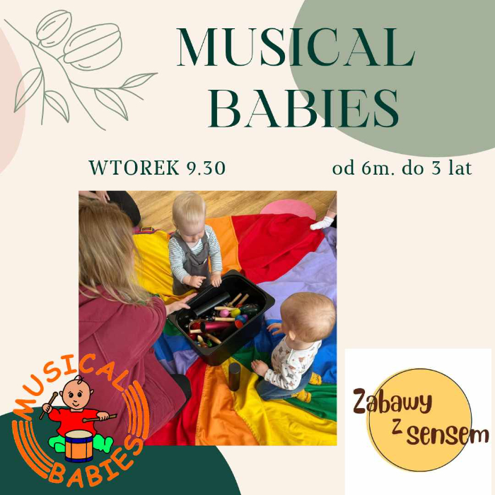 Zajęcia dla dzieci Musical Babies, 6m-cy - 3lata w Warszawie