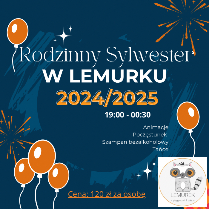Zajęcia dla dzieci Rodzinny Sylwester w Lemurku  w Warszawie