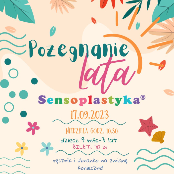 Zajęcia dla dzieci Sensoplastyka® - Pożegnanie lata w Warszawie