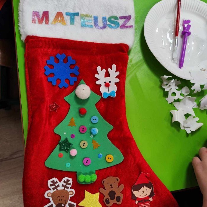 Zajęcia dla dzieci Skarpeta świąteczna - warsztaty mikołajkowe  w Warszawie