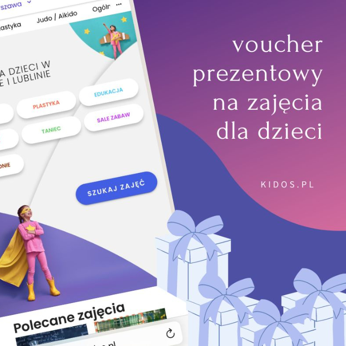 Zajęcia dla dzieci Voucher 100zł na zajęcia dla dzieci - ważny 12 miesięcy w Warszawie