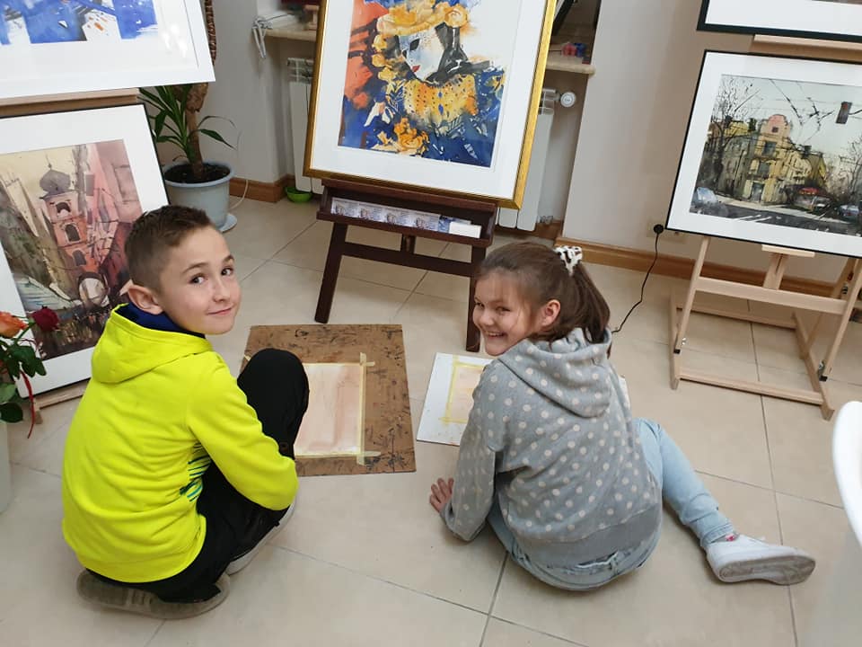 Zajęcia dla dzieci weekendy z akwarelą!  w Lublinie