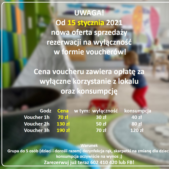 Zajęcia dla dzieci Wynajem sali zabaw na wyłączność w Warszawie