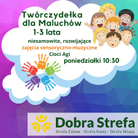 Zajęcia dla dzieci Zajęcia sensoryczno-muzyczne 1,5-4 lata Twórczydełka z Agą w Warszawie